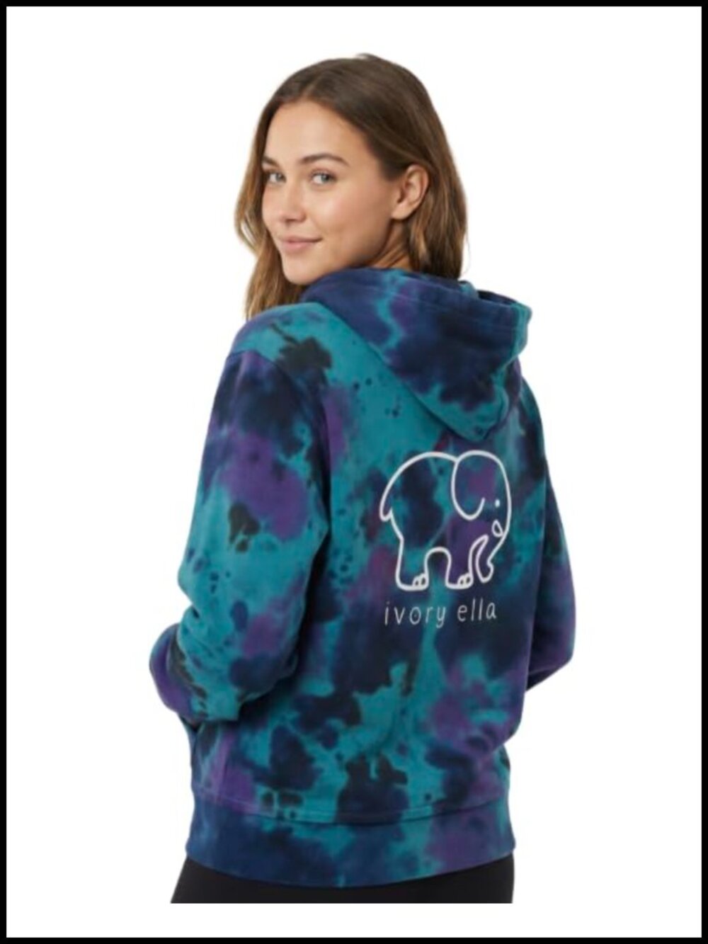 Oversized 100% Cotton Tie-Dye Hoodie Pullover Long Sleeve